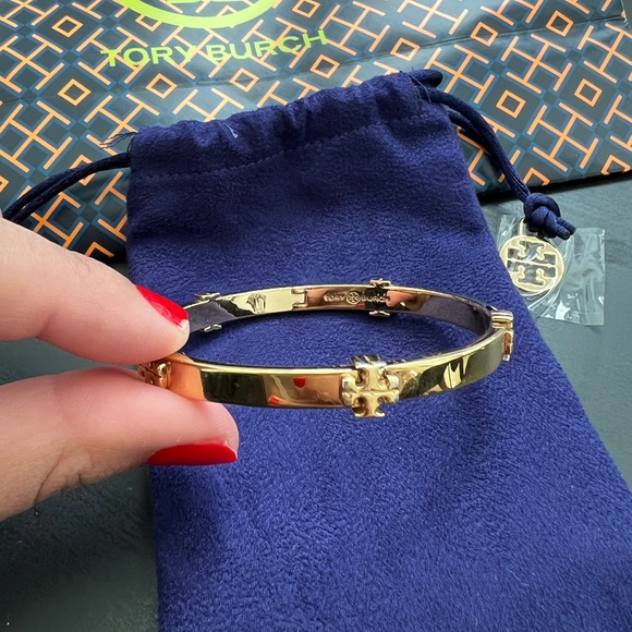 Tory Burch Jewelry Tory Burch Gold Logo Bracelet Poshmark